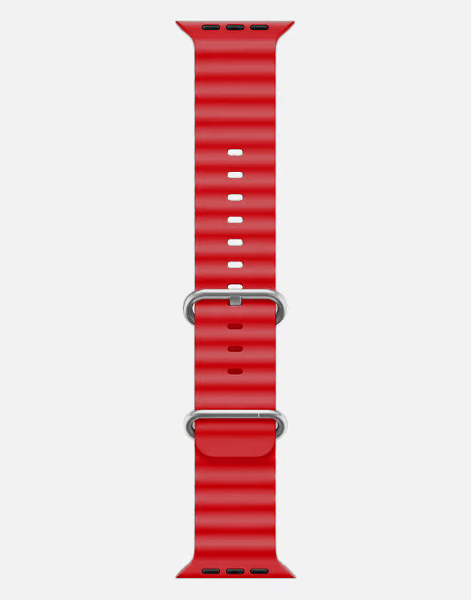Ocean Band – Red Apple Watch Strap