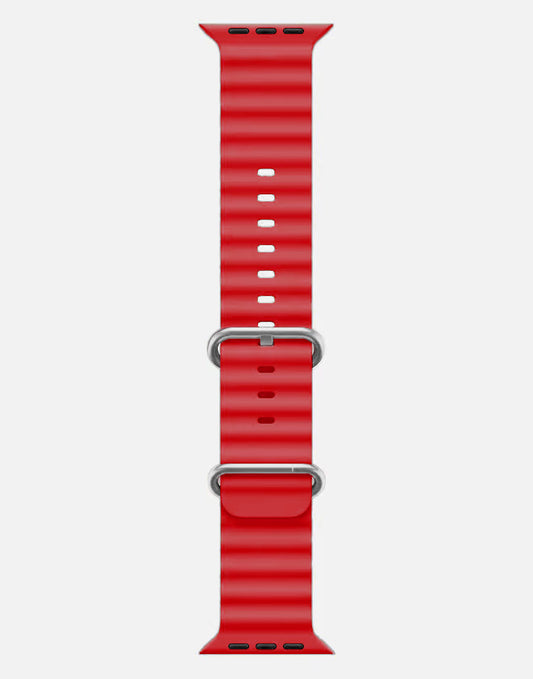Ocean Band – Red Apple Watch Strap