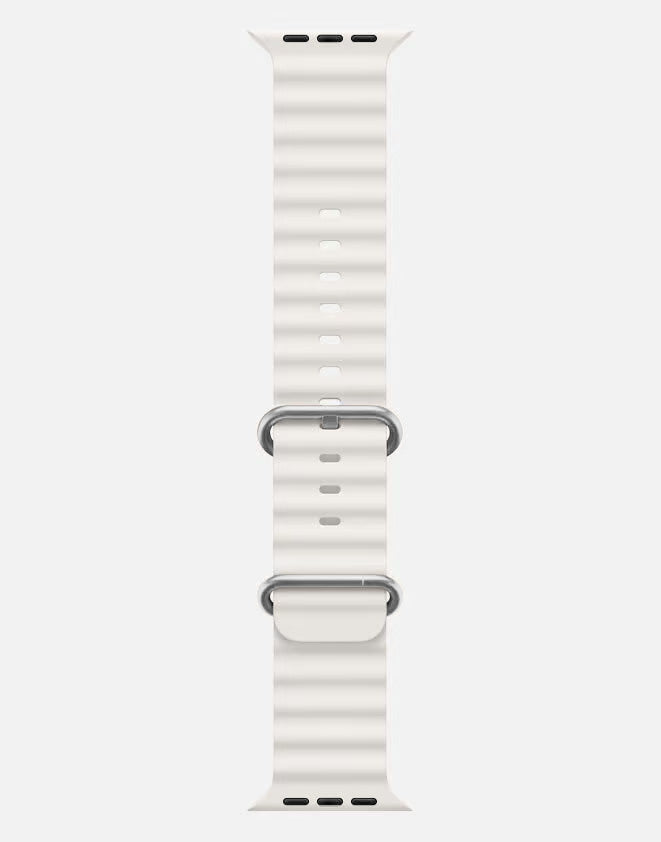 Ocean Band – White Apple Watch Strap