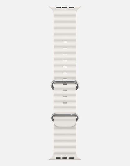 Ocean Band – White Apple Watch Strap