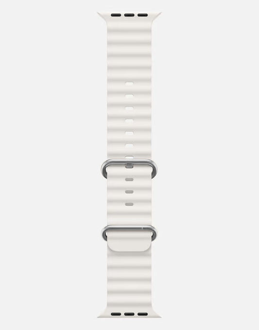 Ocean Band – White Apple Watch Strap