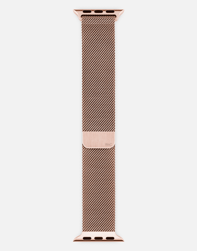Milanese Loop – Rose Gold Apple Watch Strap