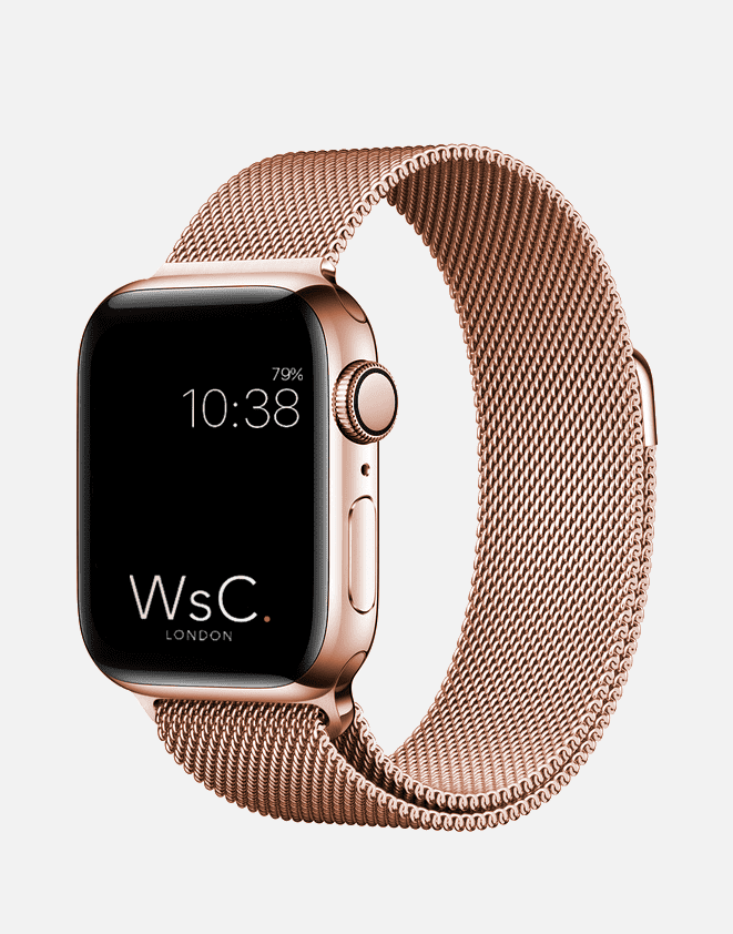 Milanese Loop – Rose Gold Apple Watch Strap
