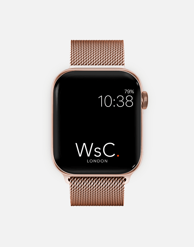 Milanese Loop – Rose Gold Apple Watch Strap