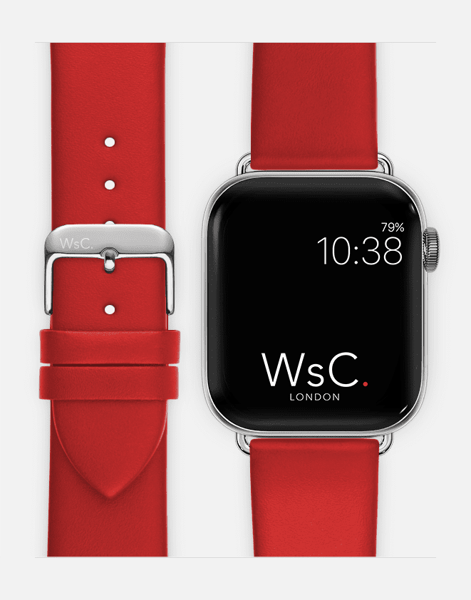 WsC® Oxford – Red Apple Watch Strap