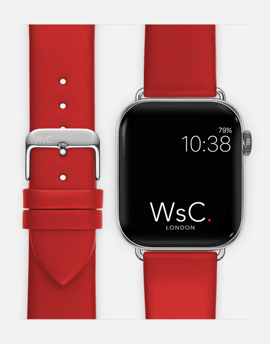 WsC® Oxford – Red Apple Watch Strap