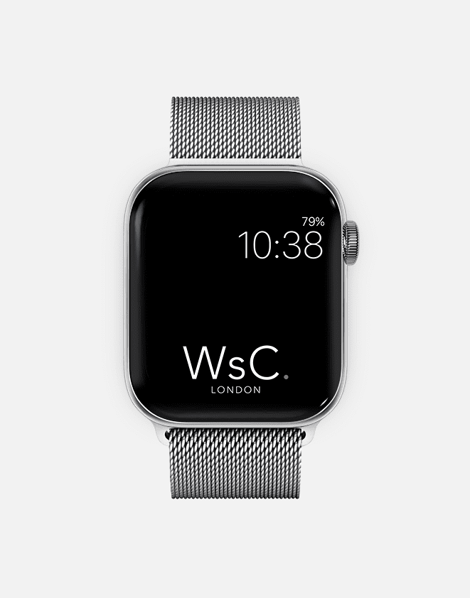 Milanese Loop – Silver Apple Watch Strap