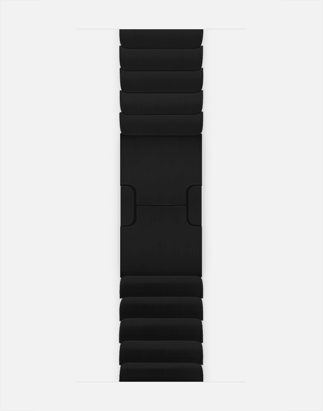 WsC® Link Bracelet – Space Black Apple Watch Strap