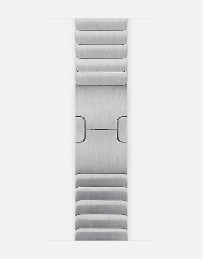 WsC® Link Bracelet – Silver Apple Watch Strap