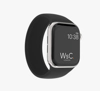 WsC® Silicone Solo Loop – Black Apple Watch Strap