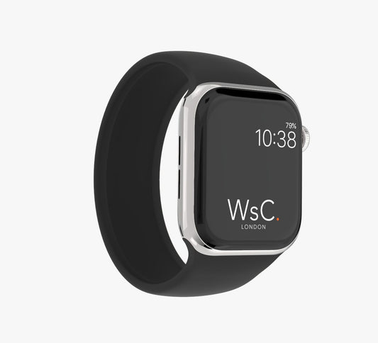 WsC® Silicone Solo Loop – Black Apple Watch Strap