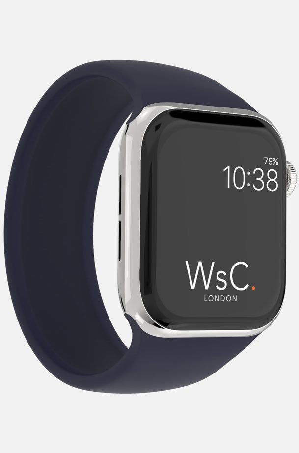 WsC® Silicone Solo Loop – Dark Blue Apple Watch Strap