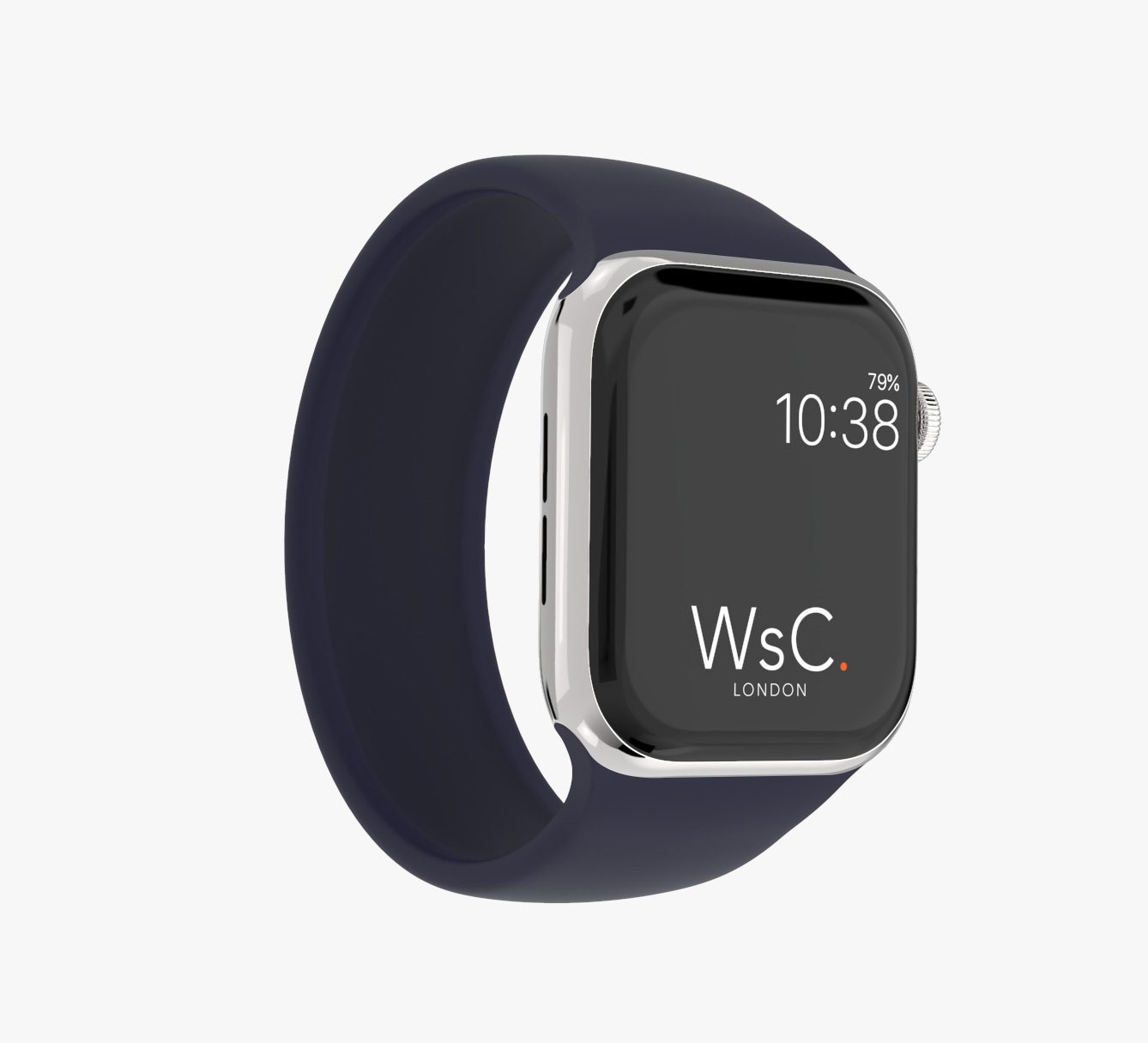 WsC® Silicone Solo Loop – Dark Blue Apple Watch Strap
