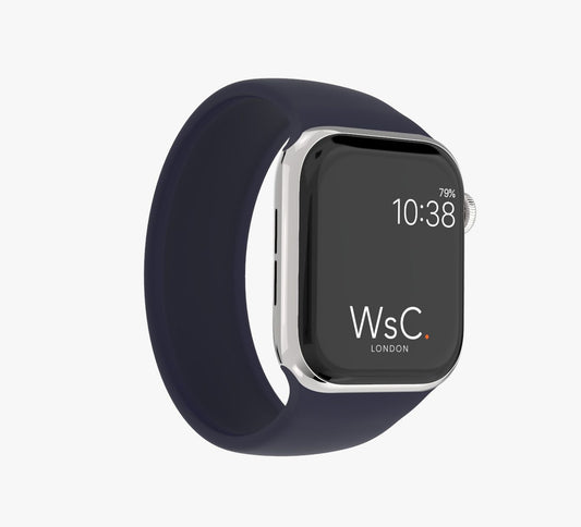WsC® Silicone Solo Loop – Dark Blue Apple Watch Strap