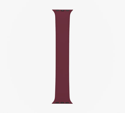 WsC® Silicone Solo Loop – Burgundy Apple Watch Strap