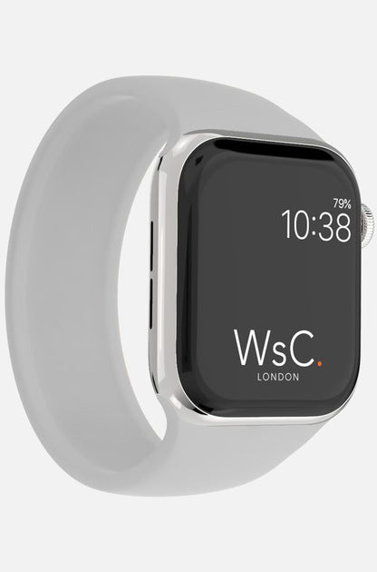 WsC® Silicone Solo Loop – Grey Apple Watch Strap