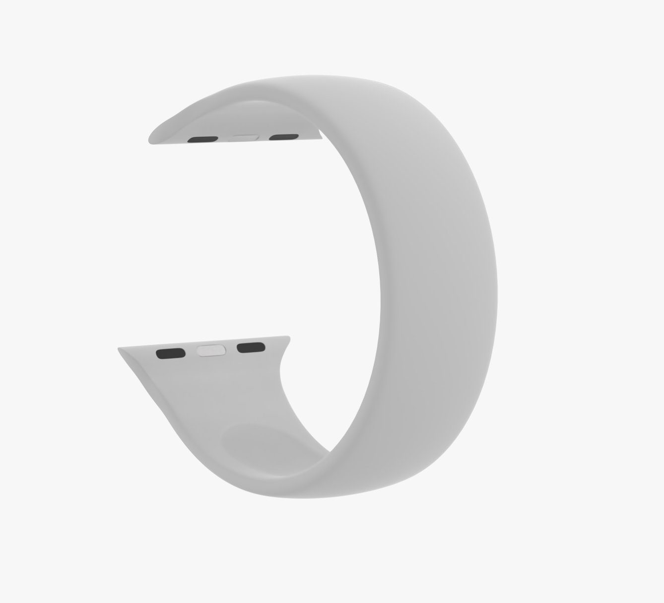 WsC® Silicone Solo Loop – Grey Apple Watch Strap