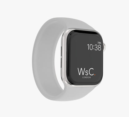 WsC® Silicone Solo Loop – Grey Apple Watch Strap