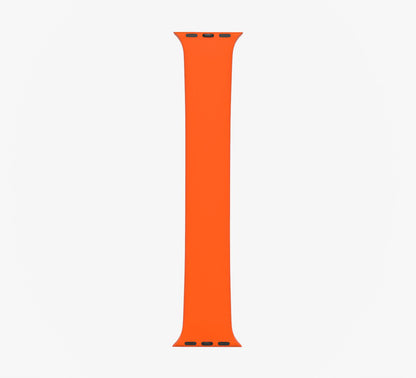 WsC® Silicone Solo Loop – Orange Apple Watch Strap