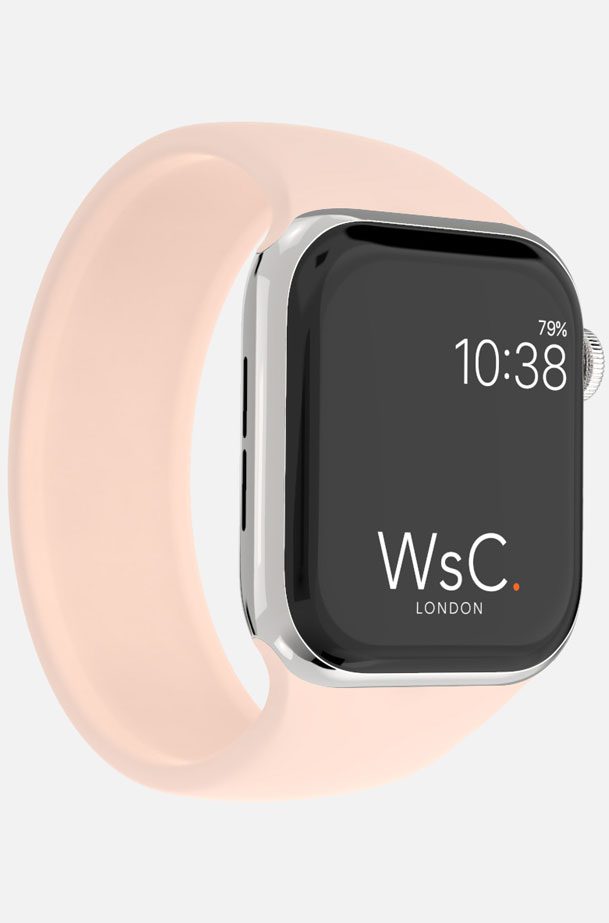 WsC® Silicone Solo Loop – Light Pink Apple Watch Strap