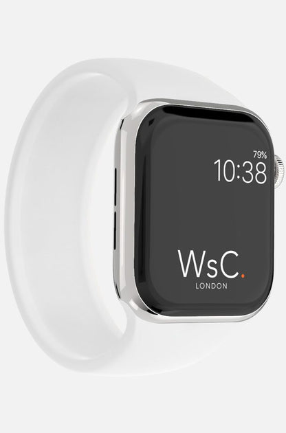 WsC® Silicone Solo Loop – White Apple Watch Strap