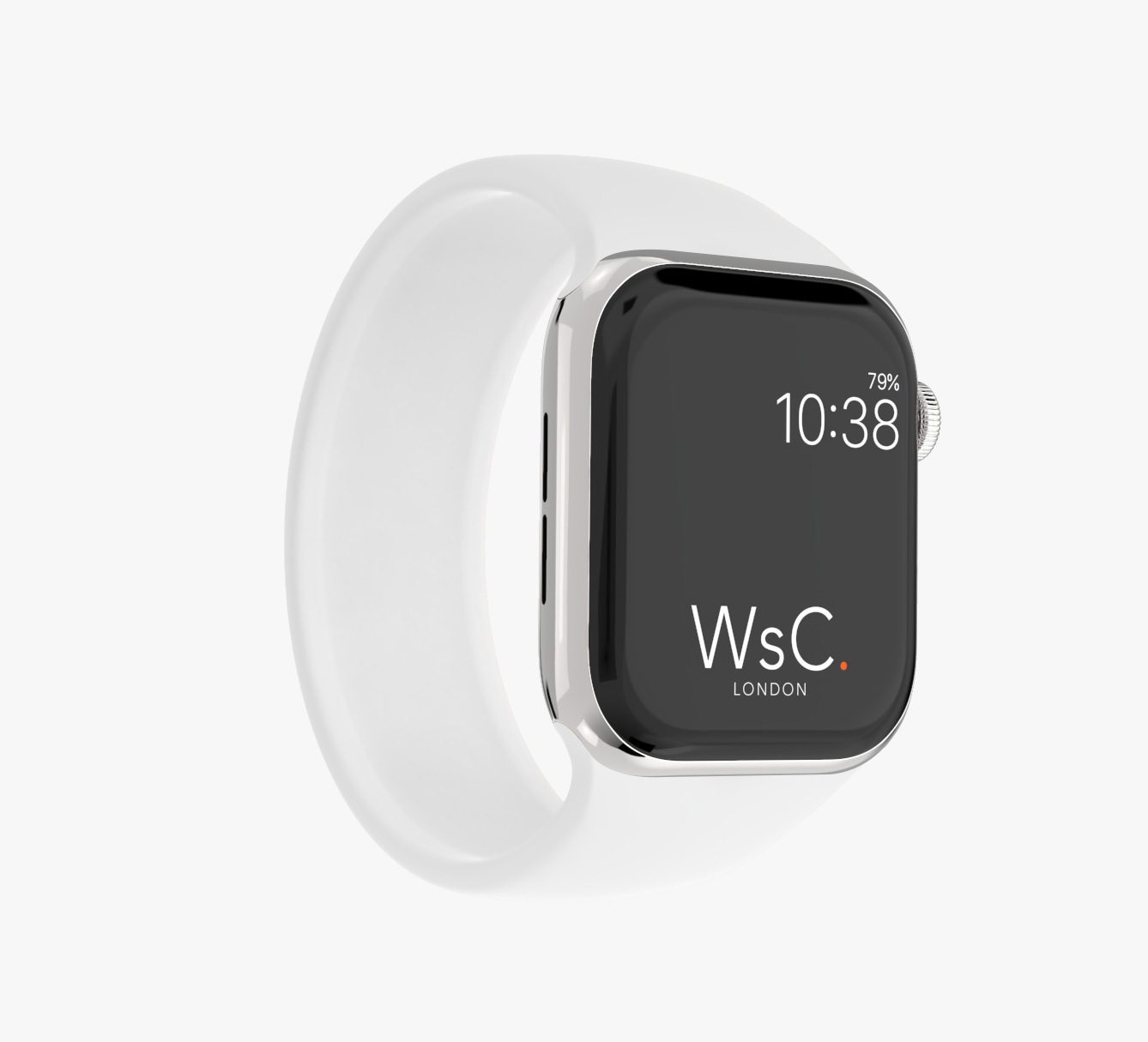 WsC® Silicone Solo Loop – White Apple Watch Strap