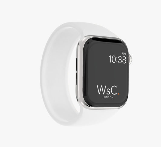 WsC® Silicone Solo Loop – White Apple Watch Strap