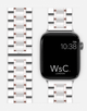 WsC® Fury – Silver & Rose Gold Apple Watch Strap