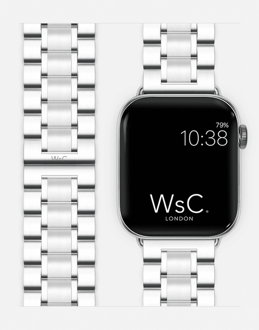 WsC® Fury – Silver Apple Watch Strap