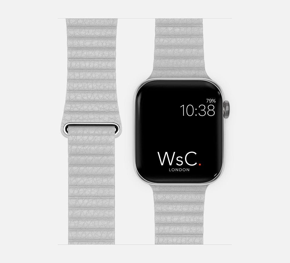 WsC® Leather Loop – Stone Apple Watch Strap
