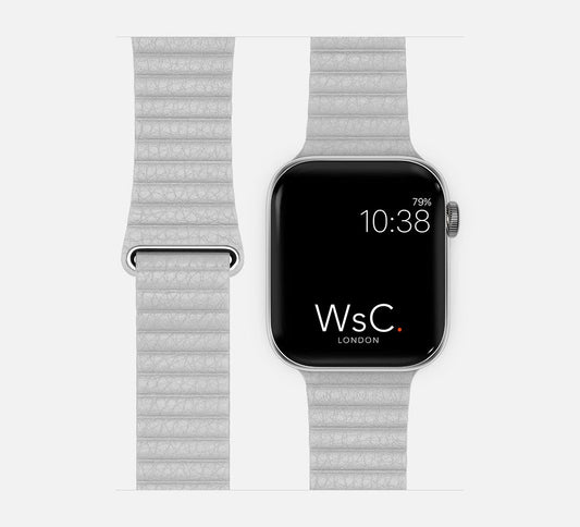 WsC® Leather Loop – Stone Apple Watch Strap