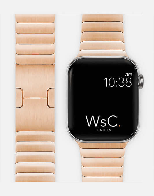 WsC® Link Bracelet – Rose Gold Apple Watch Strap