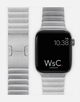 WsC® Link Bracelet – Silver Apple Watch Strap