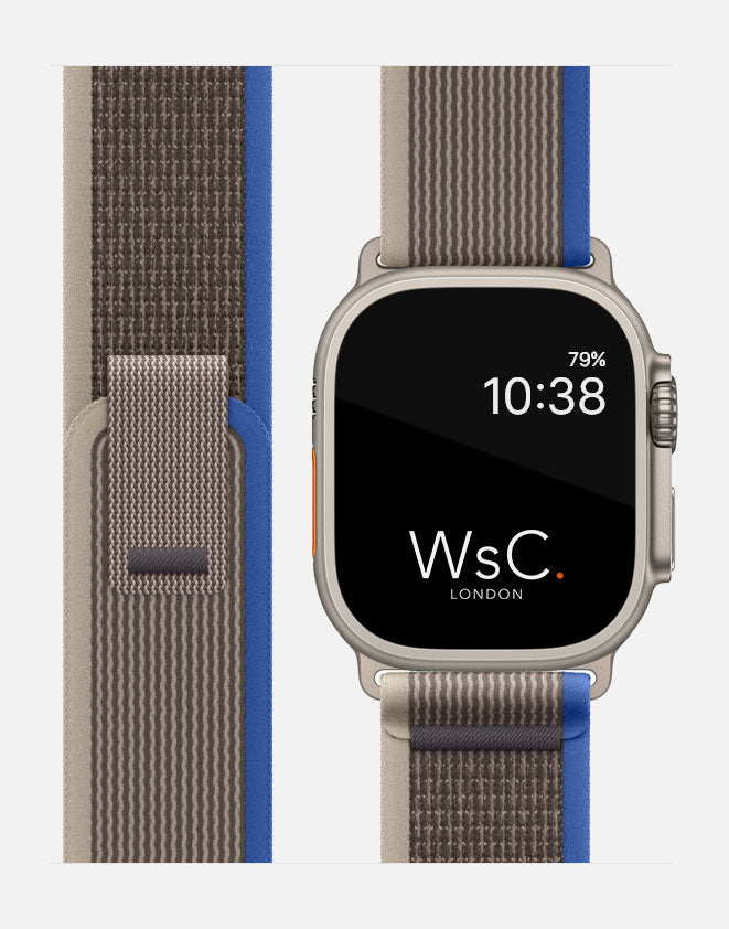 Trail Loop – Blue/Grey Apple Watch Strap