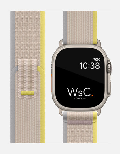 Trail Loop – Yellow/Beige Apple Watch Strap