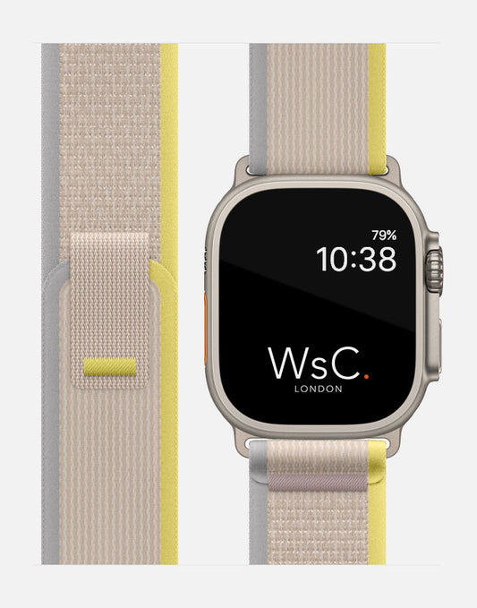 Trail Loop – Yellow/Beige Apple Watch Strap