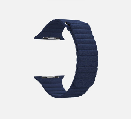 WsC® Leather Loop – Blue Apple Watch Strap