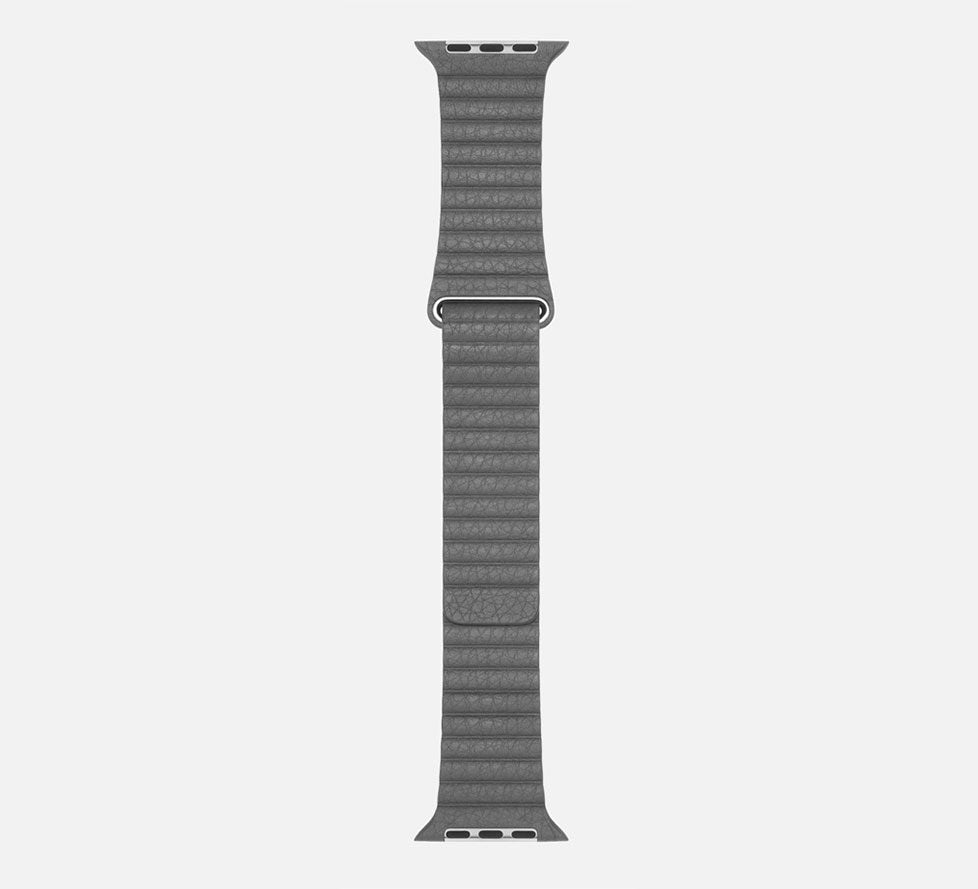 WsC® Leather Loop – Grey Apple Watch Strap