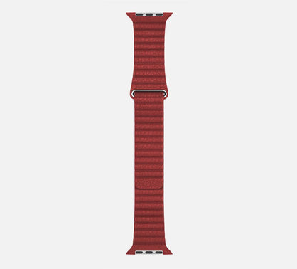 WsC® Leather Loop – Red Apple Watch Strap