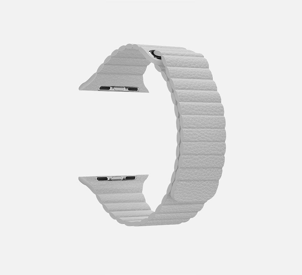 WsC® Leather Loop – Stone Apple Watch Strap