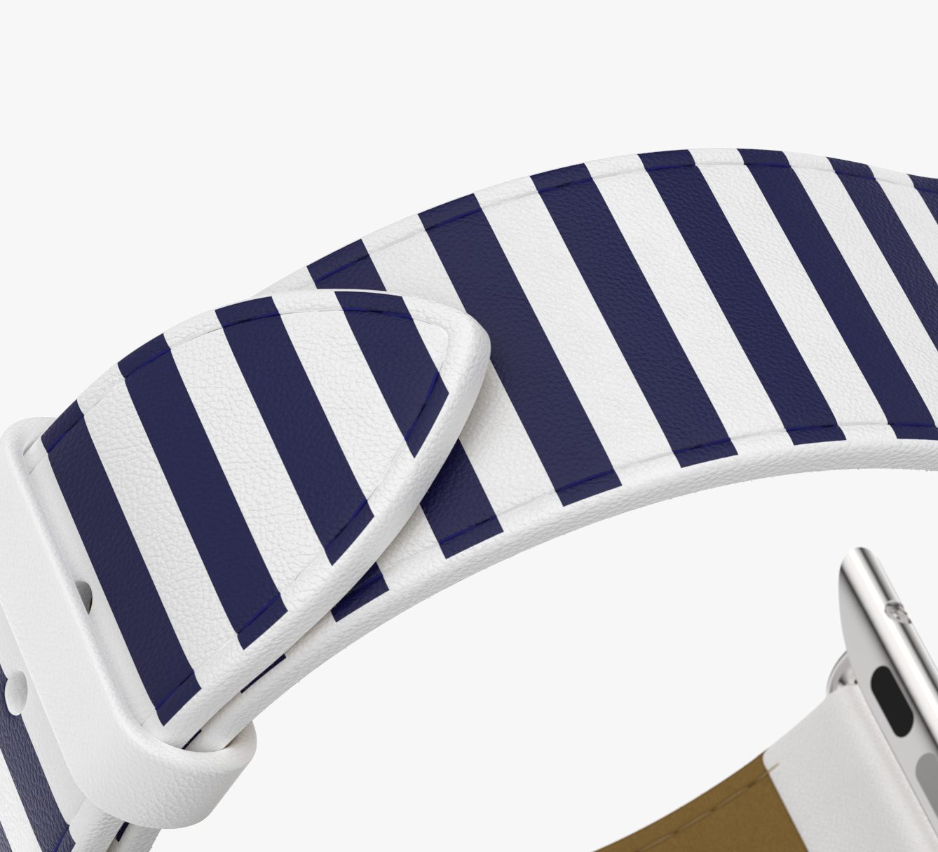 WsC® Print Collection – Navy Stripes Apple Watch Strap