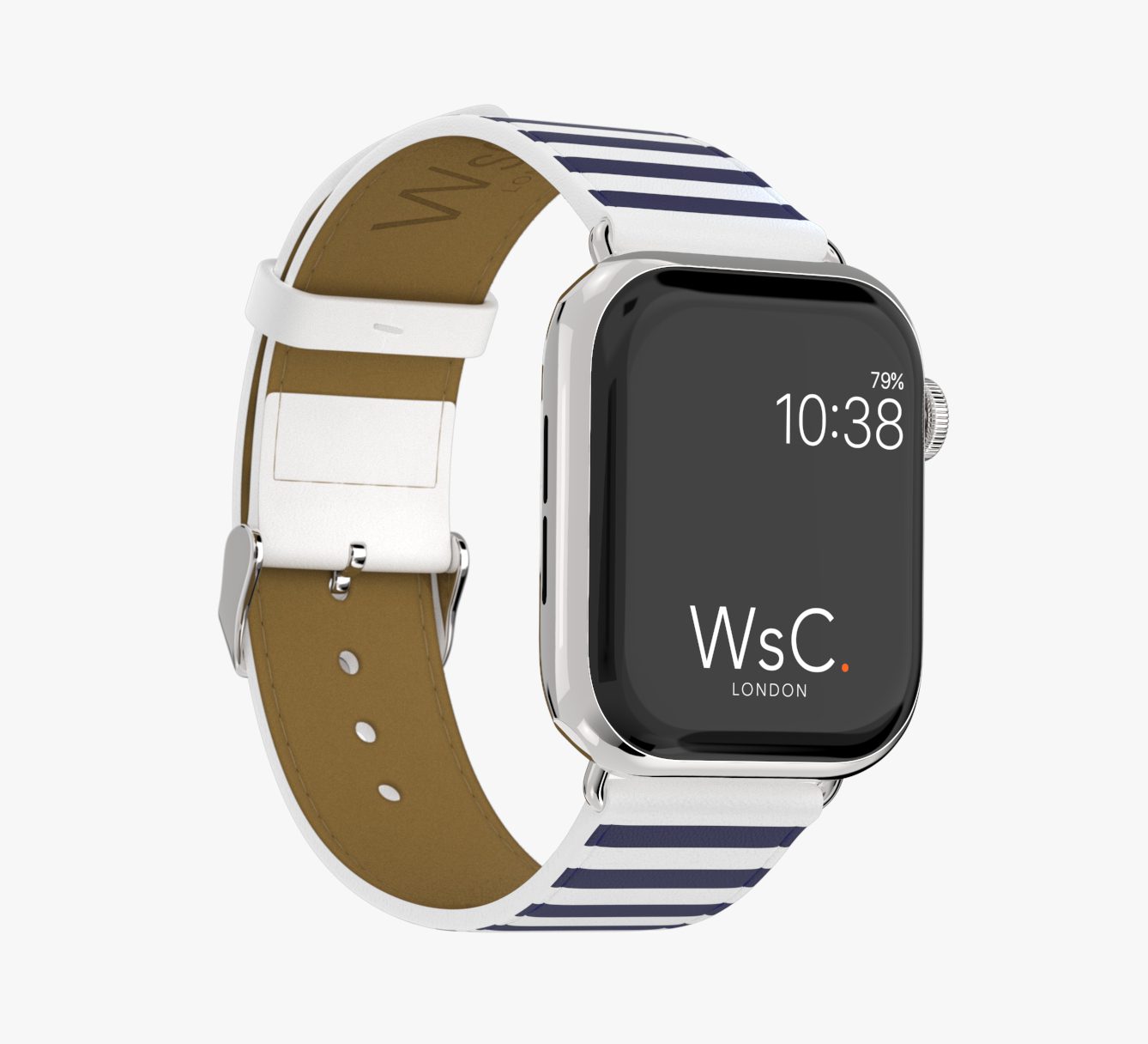 WsC® Print Collection – Navy Stripes Apple Watch Strap