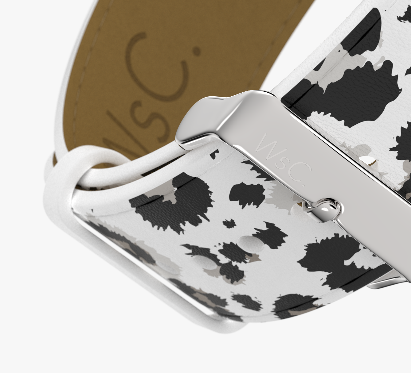 WsC® Print Collection – Snow Leopard Apple Watch Strap
