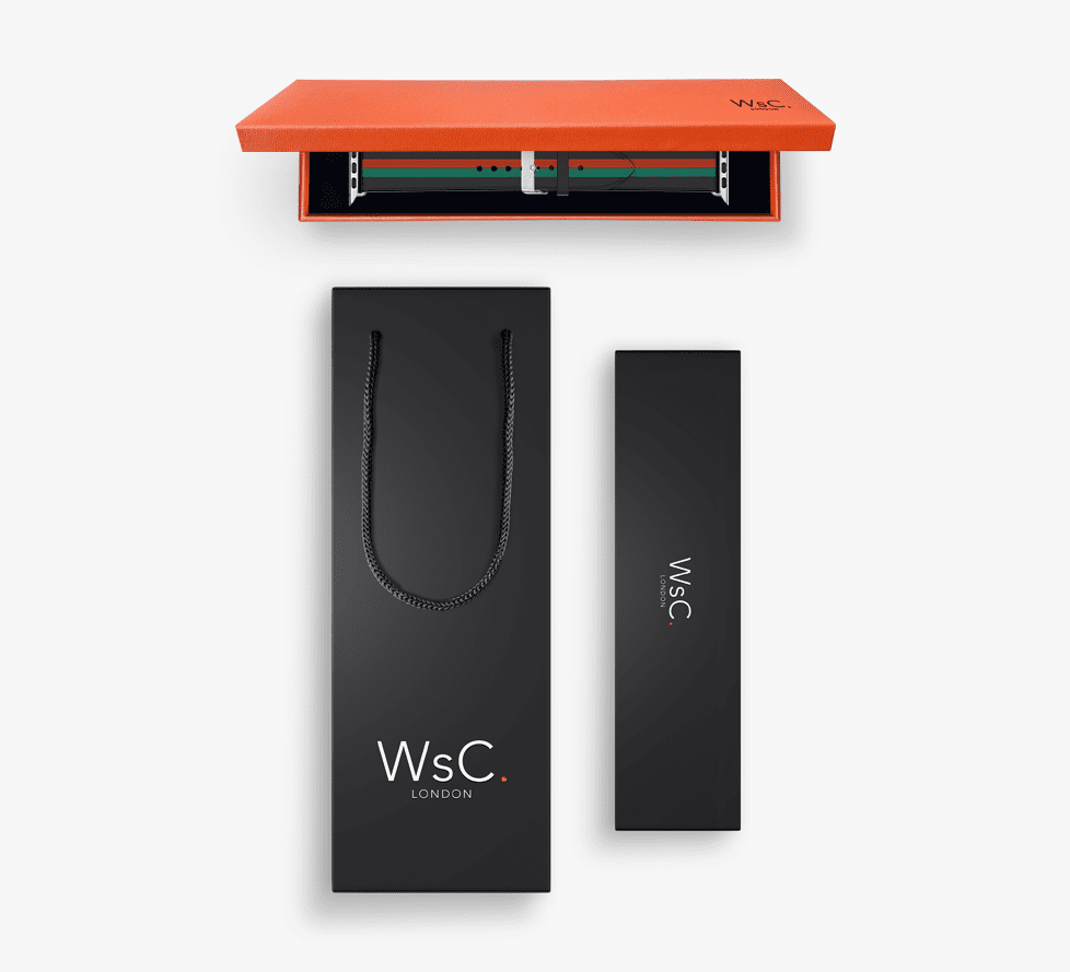 WsC® Print Collection – Verde & Rosso Apple Watch Strap