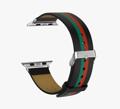 WsC® Print Collection – Verde & Rosso Apple Watch Strap