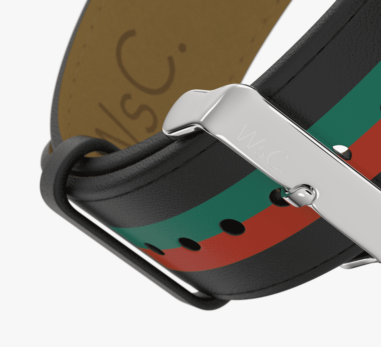 WsC® Print Collection – Verde & Rosso Apple Watch Strap