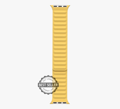 WsC® Leather Link – Butterscotch Yellow Apple Watch Strap