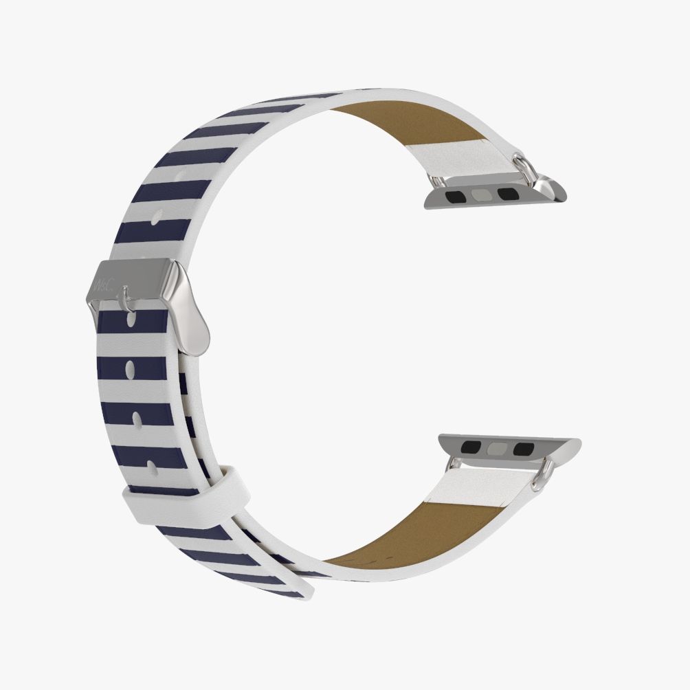 WsC® Print Collection – Navy Stripes Apple Watch Strap - view 9