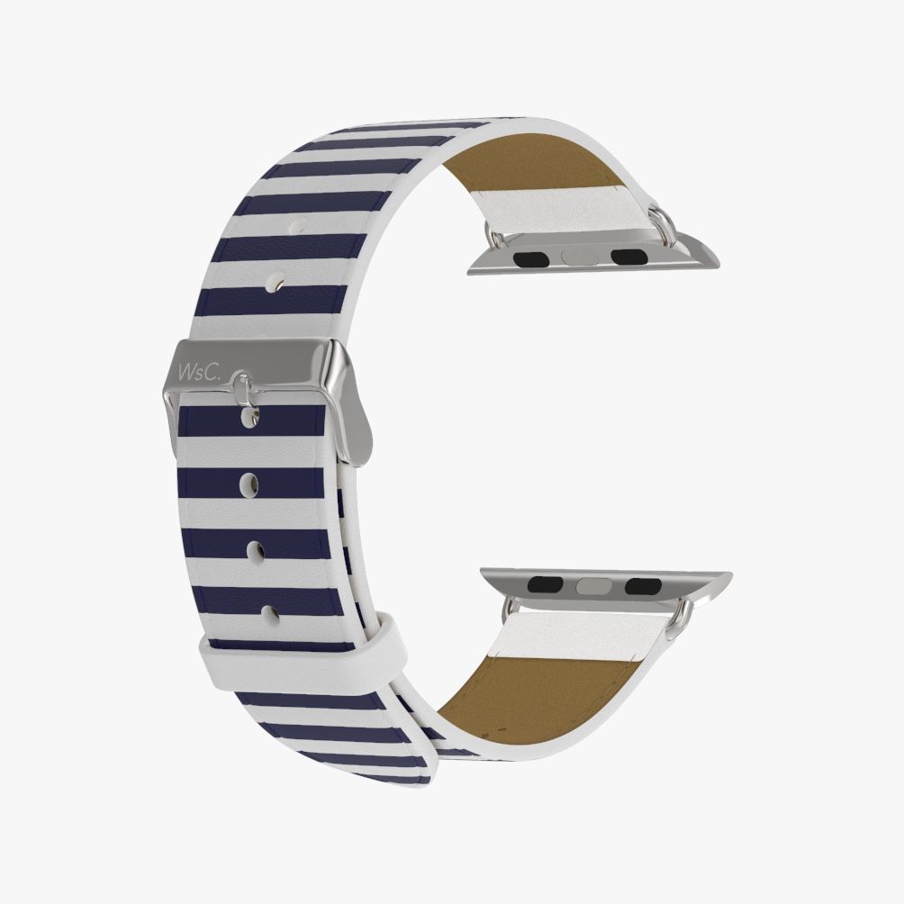 WsC® Print Collection – Navy Stripes Apple Watch Strap - view 11