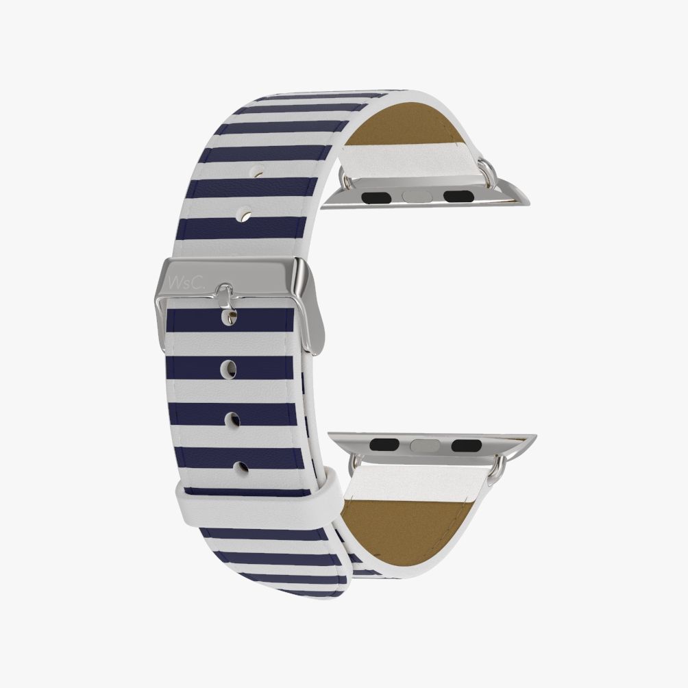 WsC® Print Collection – Navy Stripes Apple Watch Strap - view 12